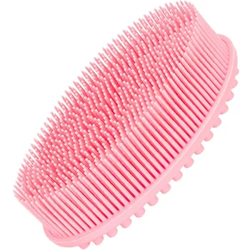 Brosse de douche exfoliante en Silicone pour épurateur de corps, brosse Boby à 2 côtés, bien facile à nettoyer et Durable pour éliminer les peaux mortes
