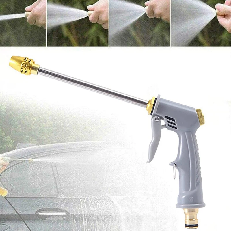 High Pressure Water Hose Nozzle Long Spray Nozzle Garden Hose Car Wash, Suitable For Cleaning Your Home, Car, Garden