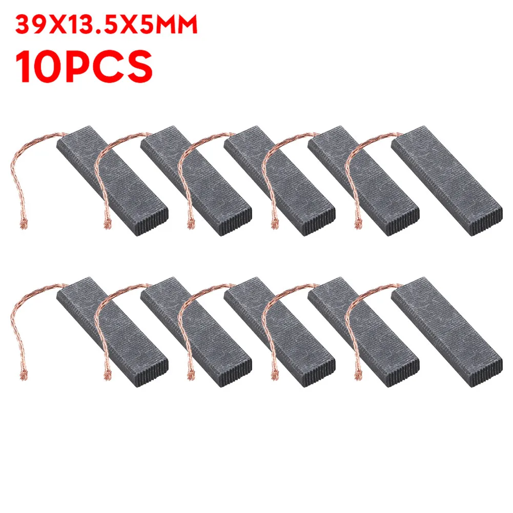Substituição da Escova de Carbono 39×13.5×5 mm para Siemens Tambor Máquina Lavar Motores Escovas Carbono Acessórios da Ferramenta Elétrica 10 Peças