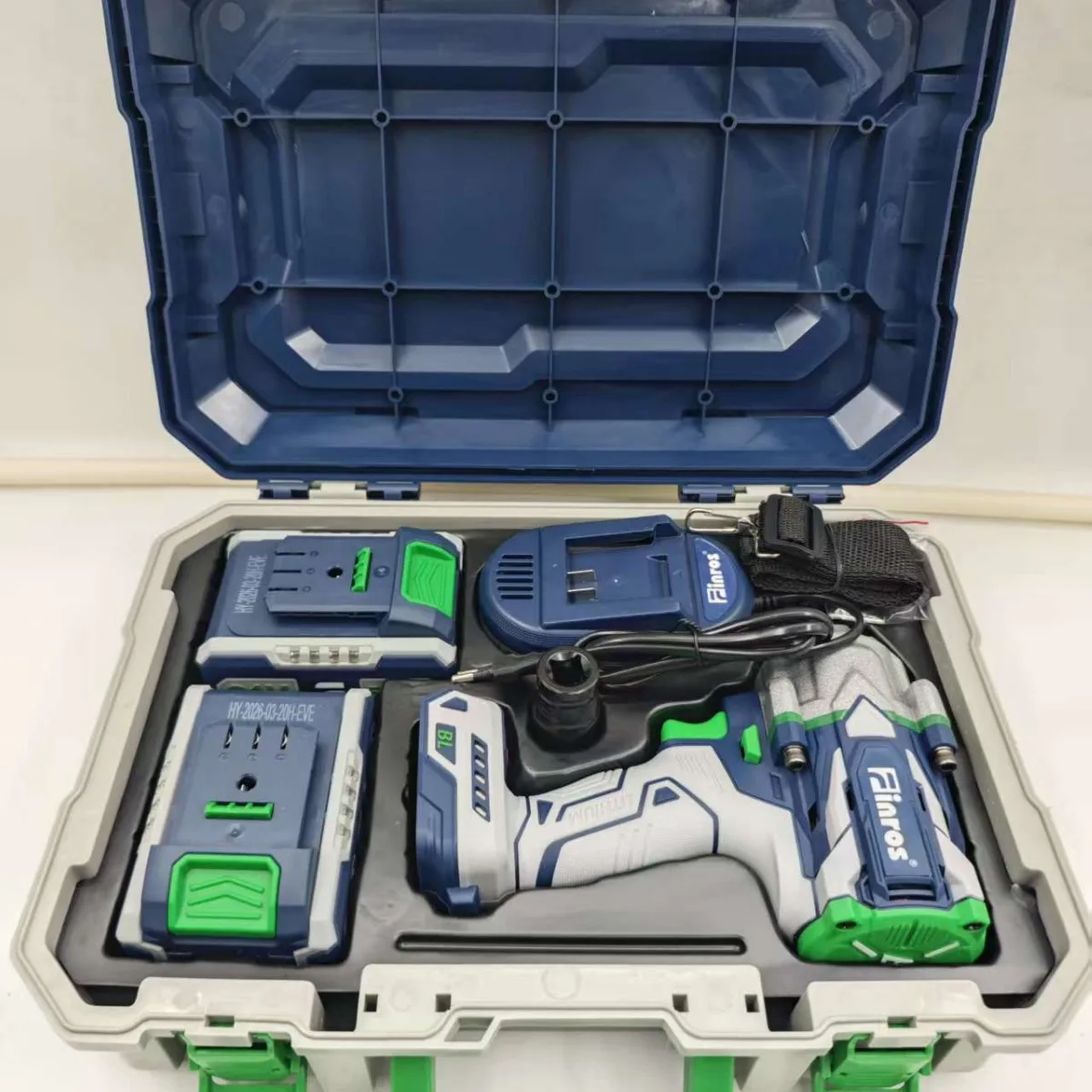 900N.m High Torque Industrial Grade Electric Impact Wrench Set Hot Sale New Power Tool Kit for Auto Repair Construction Workshop