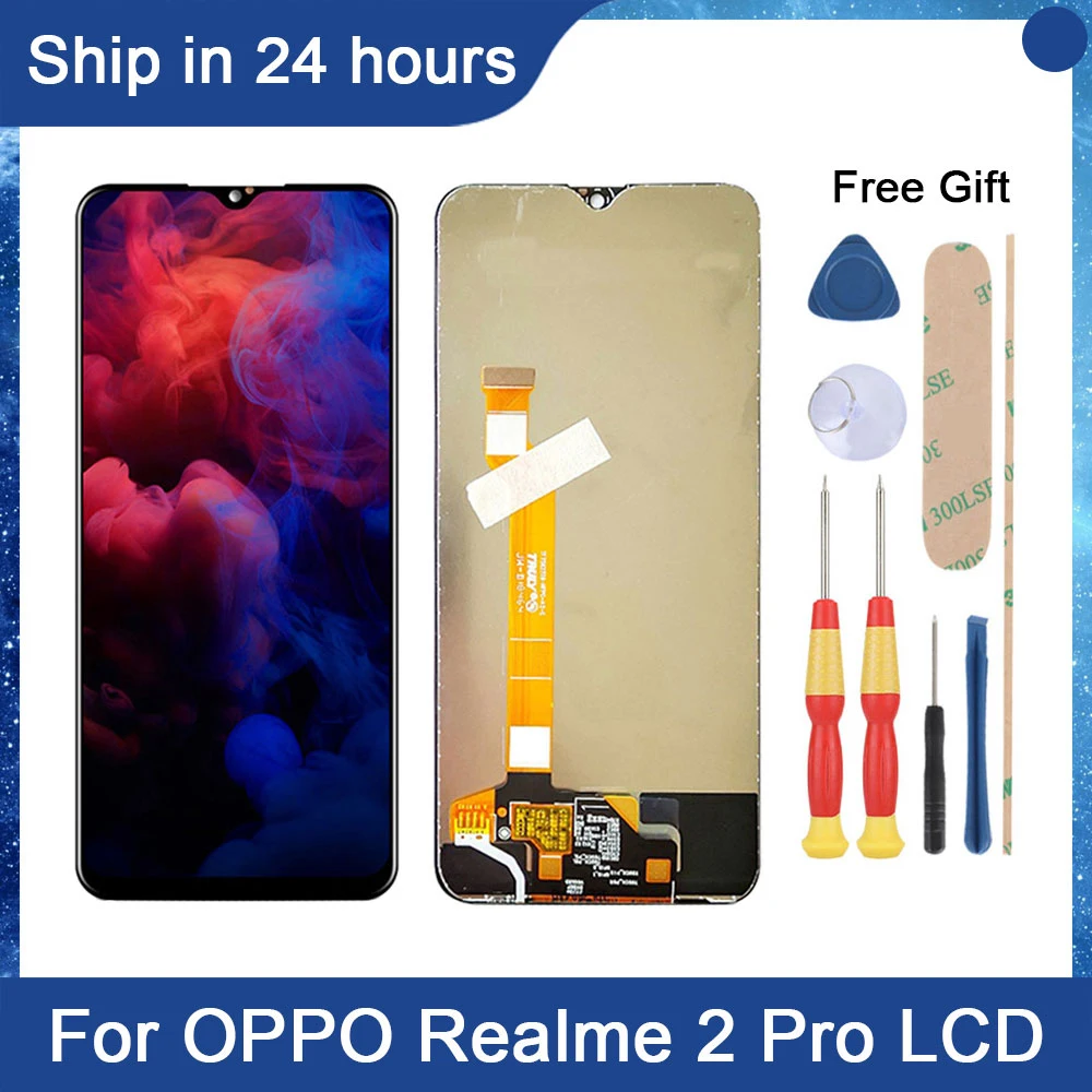 

AiNiCole 6.3'' For OPPO Realme 2 Pro LCD Display Touch Screen Digitizer Assembly RMX1801 F9 A7X F9 Pro LCD Screen Replacement