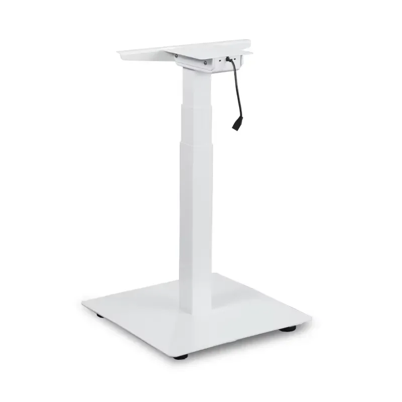 Single Column One Leg Movable Electric Motorized Height Adjustable Office Desk Coffee Desk