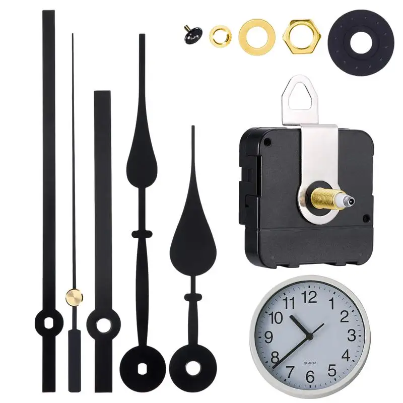 Clock Mechanism Long Shaft High Precision Clock Movement Clock Repair Parts Long-Lasting Clock Movement Kit Clock Mechanisms Kit