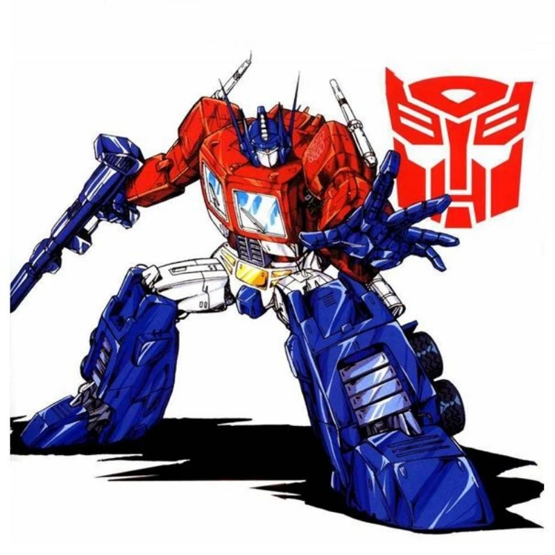 Oryginalne Nowe Transformery Robot Zabawki G1-Optimus Prime Ko Film Kreskówka Figurka Akcji Anime Ruchomy Model Popularne Prezenty Samochodowe