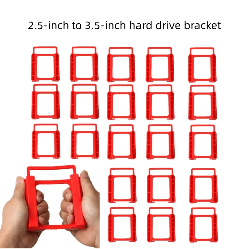 5/3/1pcs 2.5 To 3.5 Inch Ssd Drive To HDD Adapter Screw-less Mounting Adapter Bracket Hard Drive Holder Mounting Adapter Bracket