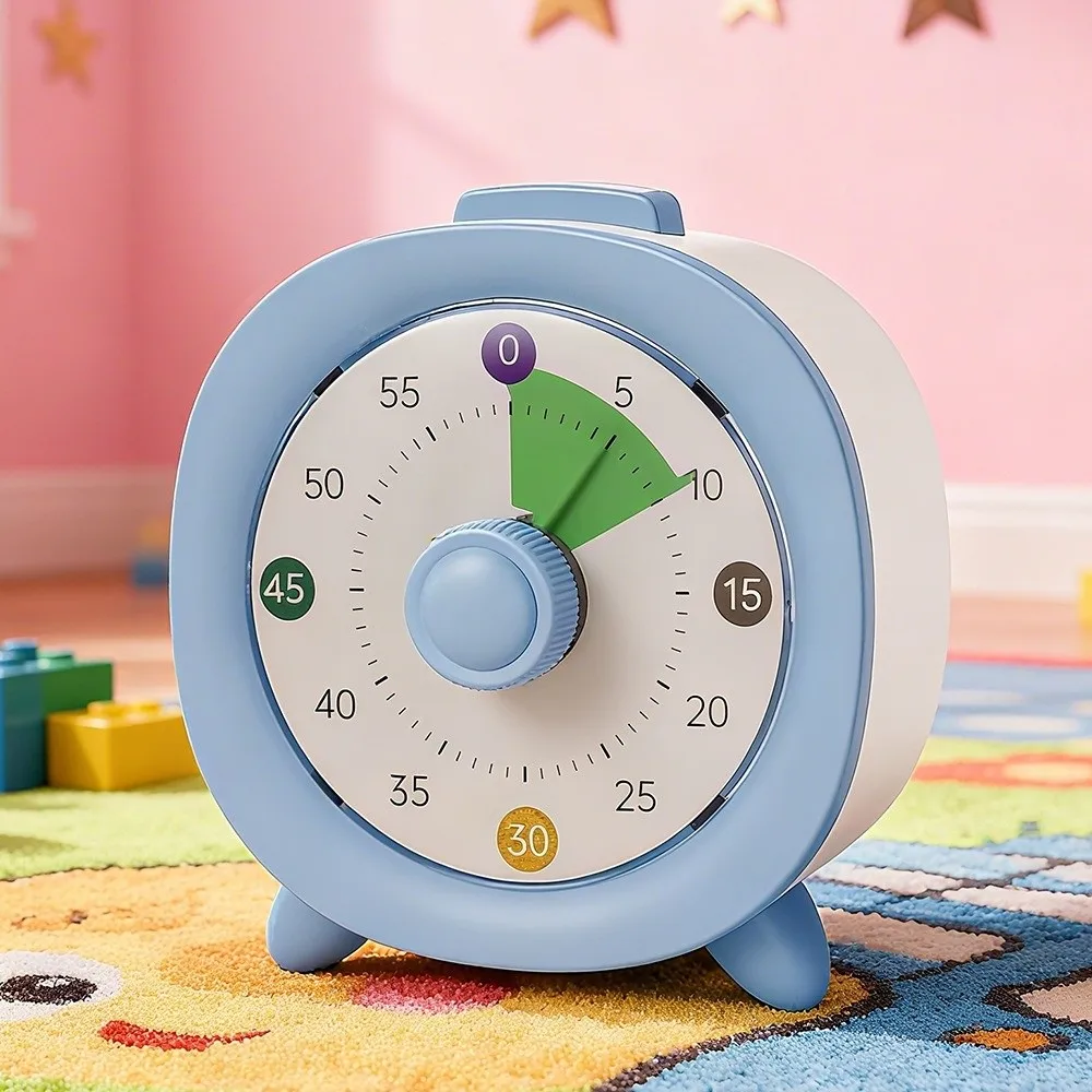 60 Minutes Visual Timer Round/Square Ultra Silent Countdown Alarm Clock Visualization Self-discipline Kitchen Timer