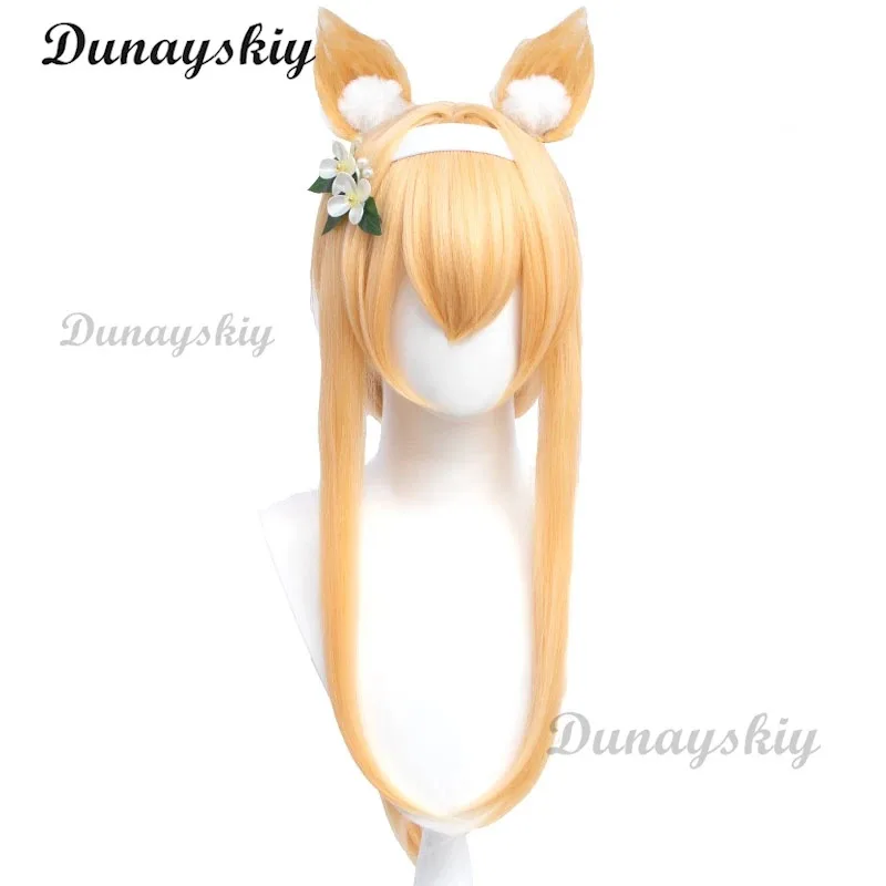 Game Blue Archive Iochi Marī Cosplay Wig White Long Hair Heat Resistant Synthetic Hair Halloween Party