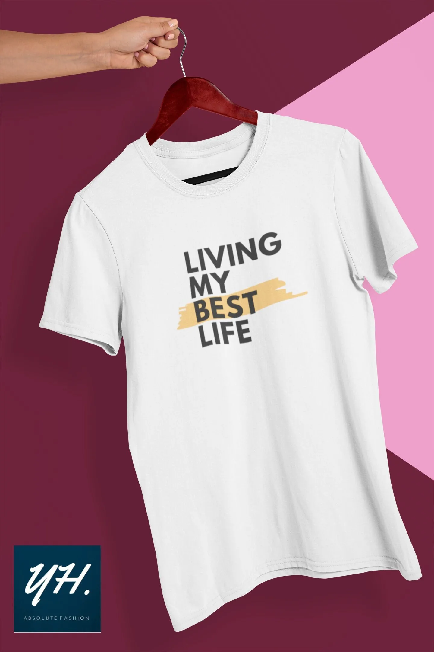 Living My Best Life T Shirt Funny Motivational Workout Yoga Trendy Satisfied