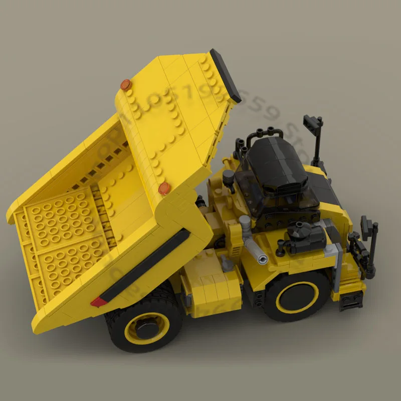 672 PCS Transport Car Bigcat Mining Truck MOC Customize Modular Building Block Model Educational Kids DIY Toy Christmas Gift