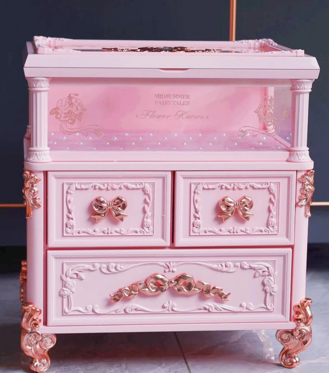 XL Midsummer Night Storage Box Bedside Table Strawberry Cupid Cosmetic Case