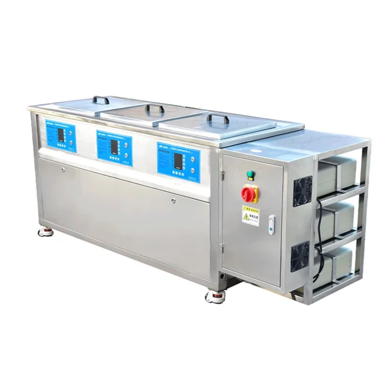 Industrial three-slot ultrasonic cleaning machine