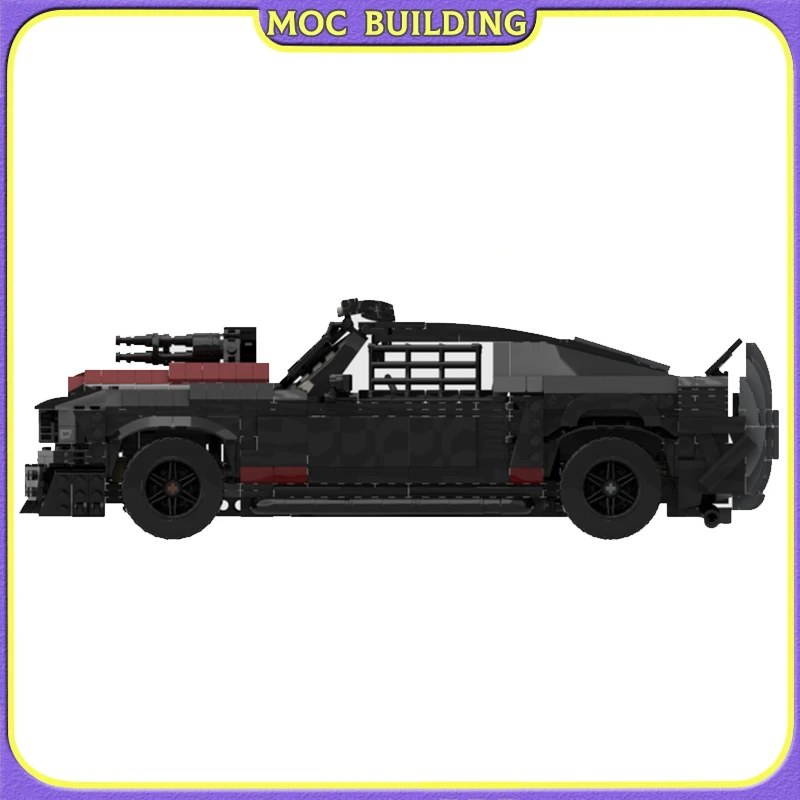 Technical Super Speed Car FordMustan 2008 Death Race Building Blocks Famous Vehicle Assemble Creative Bricks Collect Toys Gifts