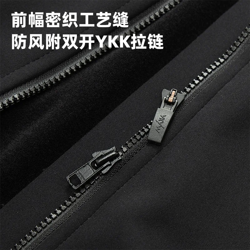 سترة YKYW للخريف والشتاء من الصوف الرقيق لتشكيل الطرق والدراجات الجبلية دافئة، ماصة للرطوبة، قابلة للتنفس، مقاومة للرياح، مقاومة للماء