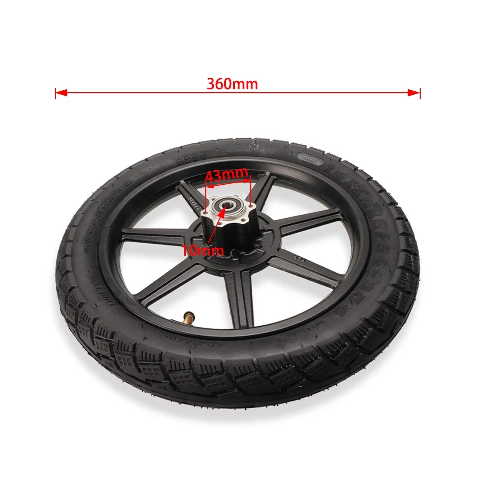 14 inch front wheel hub 14x2.125 tire inner tube with brake disc suitable for electric scooter folding bicycle accessories