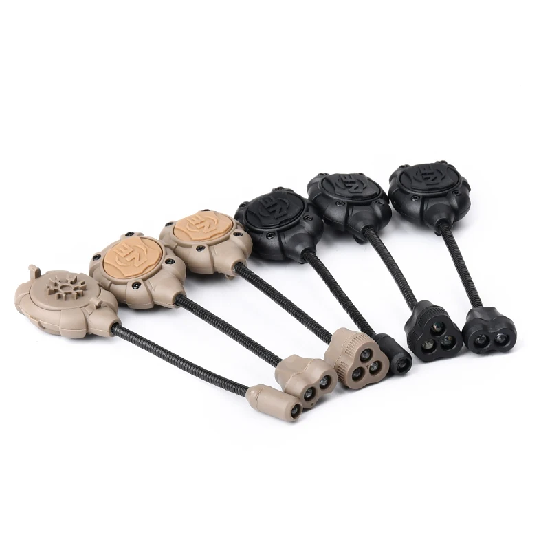 Тактический фонарик для шлема MPLS 4, светодиодный фонарь для шлема с адаптером для крепления, охотничий сигнал, регулируемая ИК-лампа для шлема