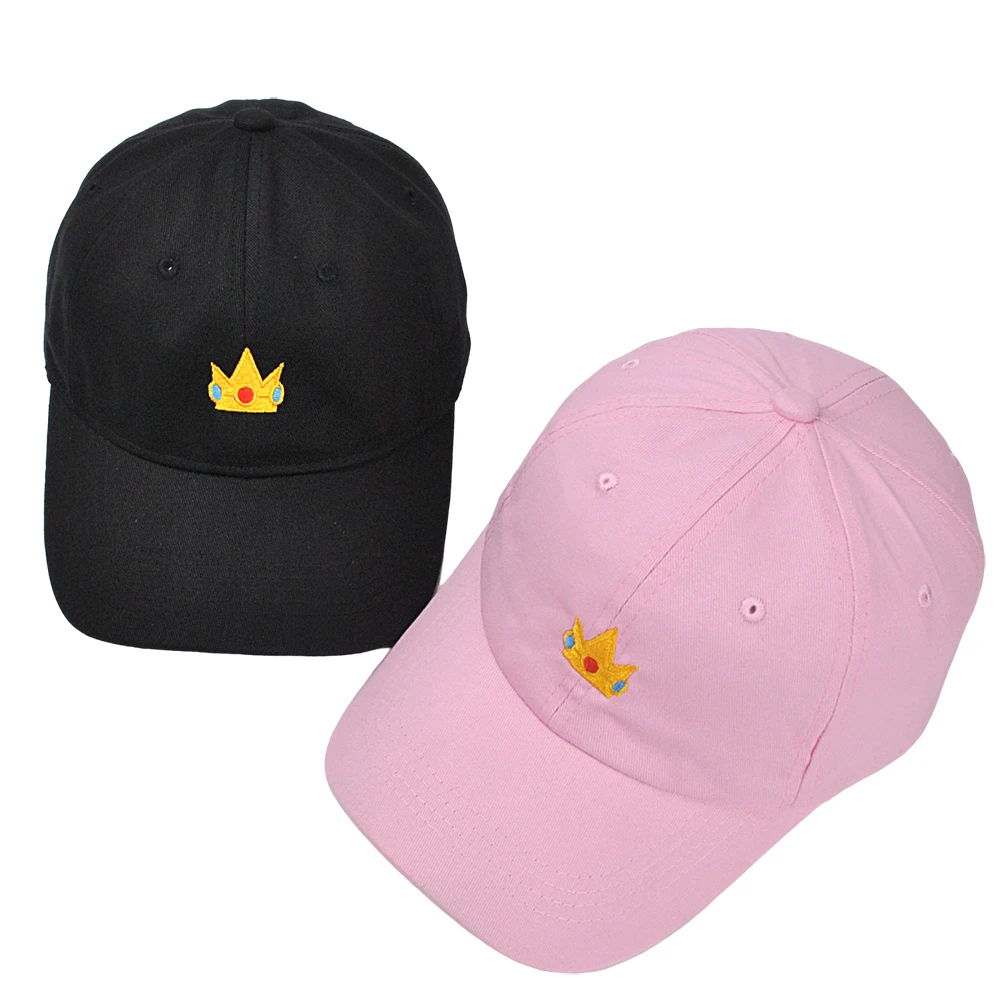 Crown Embroidered  Baseball Cap Princess Peach  Girl Hat Rosalina Dad Cap  Spring  Summer Beach Woman Comfortable Sun Hat