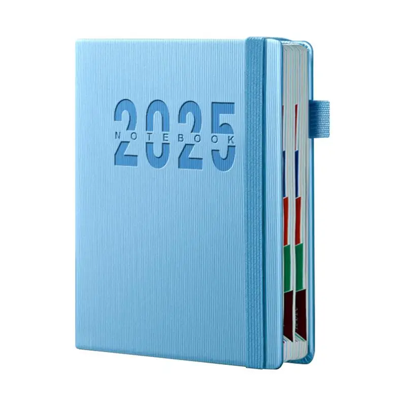 Cuaderno con lista de tareas pendientes, 365 días, 2025, planificador, A5, planificador de eventos, Bloc de notas, libro de notas multiusos para horario de trabajo, negocios