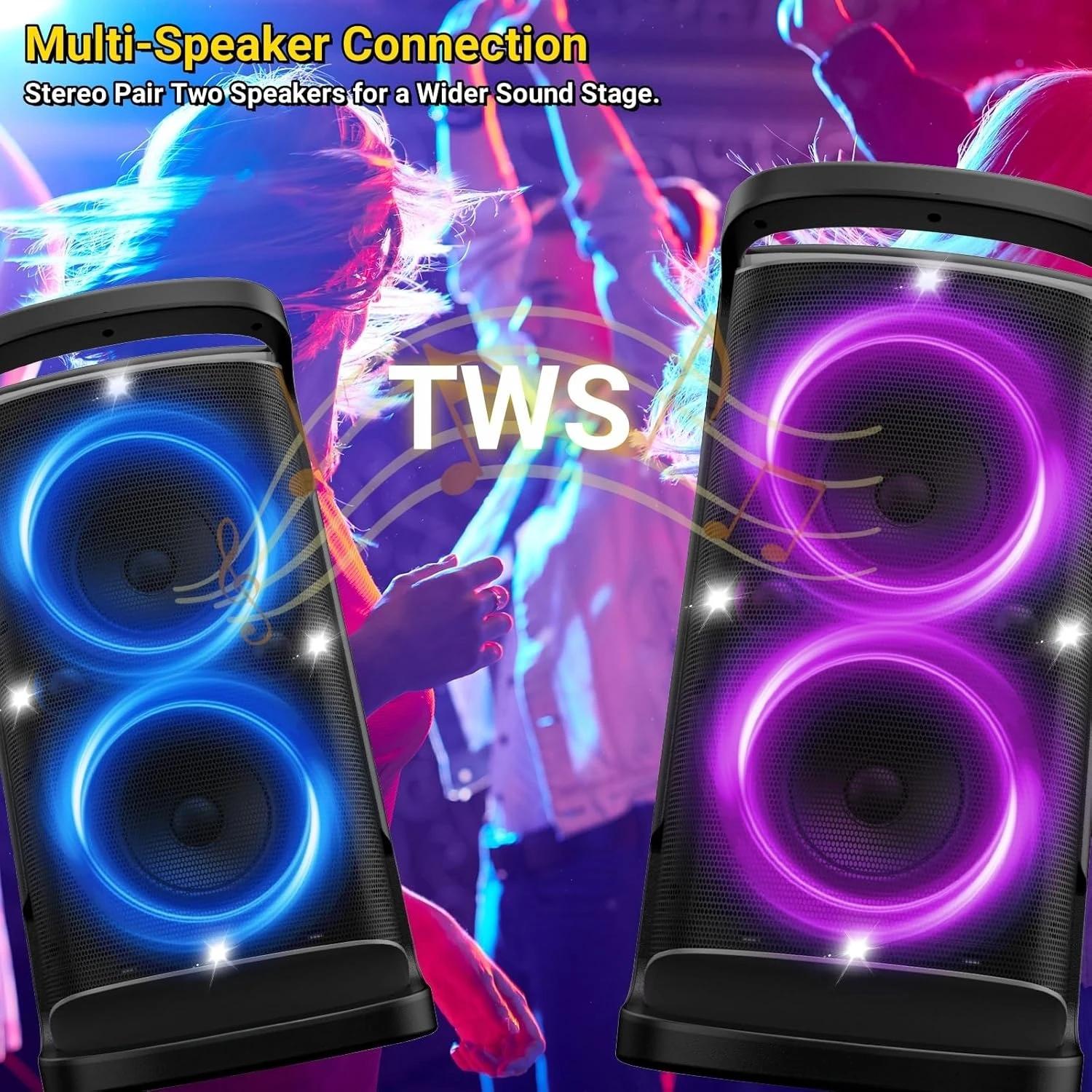 مكبر صوت بلوتوث محمول: مضخم صوت قوي بقوة 160 وات بصوت عالٍ عميق باس لاسلكي كبير · مبيعات المصنع مباشرة #4
