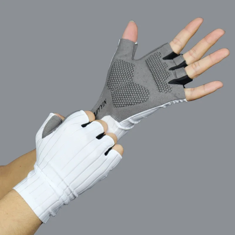 قفازات رياضية لركوب الدراجات الهوائية للرجال والنساء Guantes Ciclismo - قفازات ركوب الدراجات ذات اللون النقي