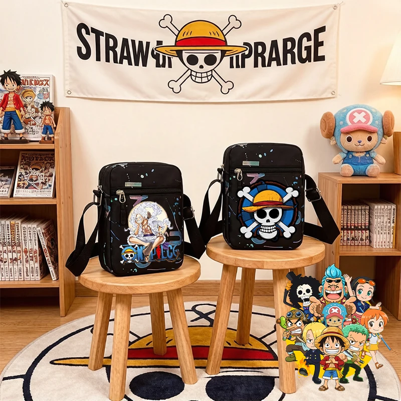 

Ones Piece Man Shoulder Bag Anime Zoro-Luffy-Cute Game Kids Travel and Boys Student School Crossbody Bag Large Capacity Hand Bag