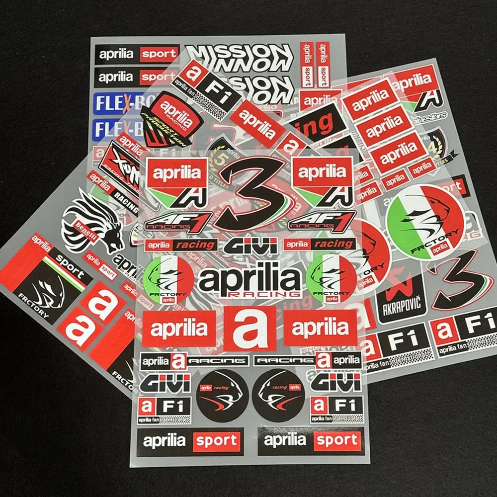 

Aprilia GPR150 GPR250 RS150 Italian Motorcycle Stickers Waterproof Car Logo Decoration Reflective Decals Helmet Pull Flower