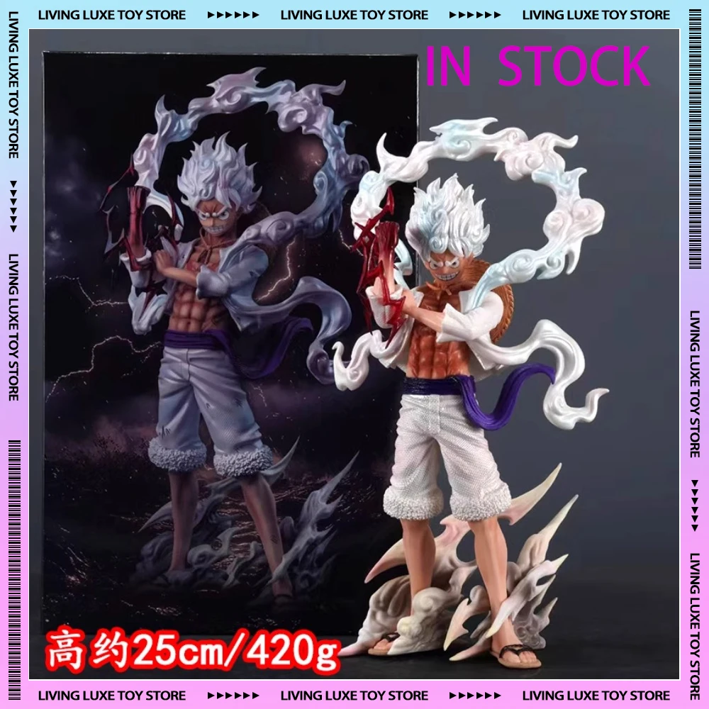 WM Intérieur a Luffy GK Figurine, One Piece Anime Peripharrate, Statue Action Figure, Modèle à collectionner, Ornement de voiture, Cadeau d'anniversaire, 25cm