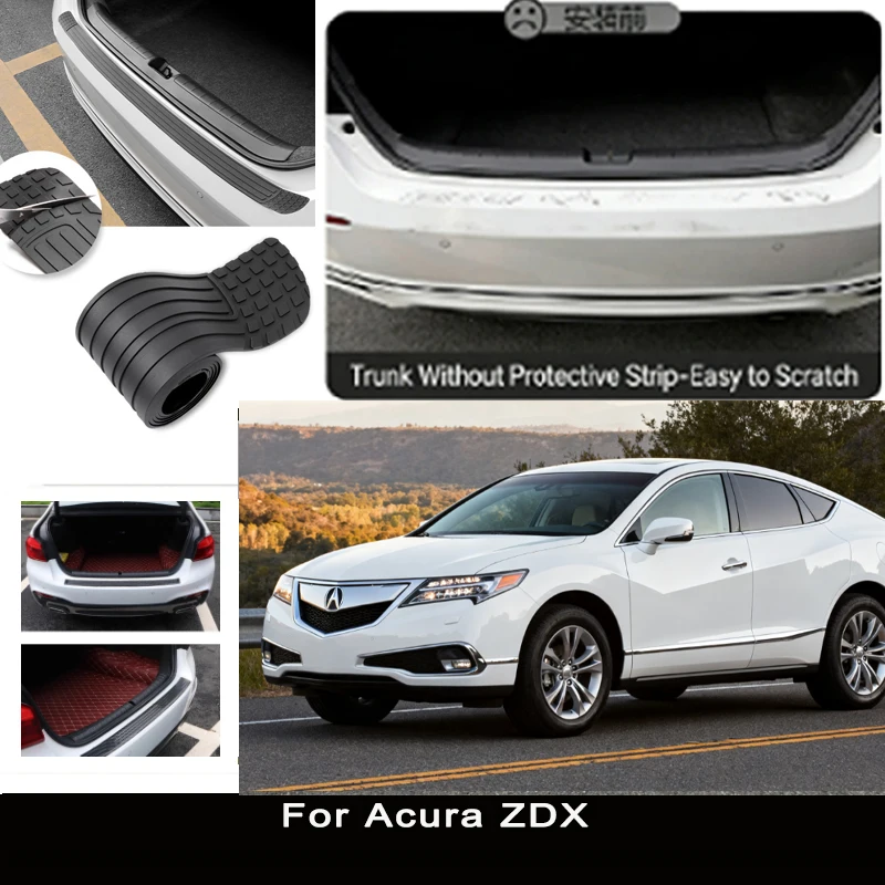 

Защитная наклейка на задний бампер Acura ZDX, накладка на багажник, защита от царапин и ударов, декоративная полоса