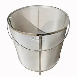 2PCS OD.30 x 30cm 300 Micron Mesh Stainless Steel Strainer Basket Home Beer Wine Brewing Homebrew Barware Bar Tools