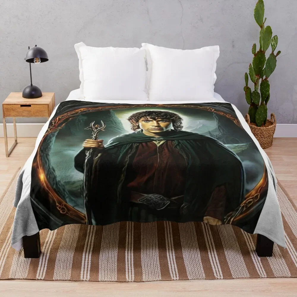 Lord of The Ring T-shirts, stickers, clothing, and other accessories Sticker Throw Blanket Polar Soft Blankets