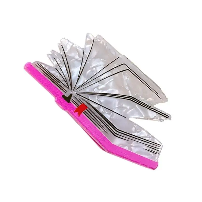 

Легкая заколка для волос A52E, узор для коньков и бадминтона для любой прически