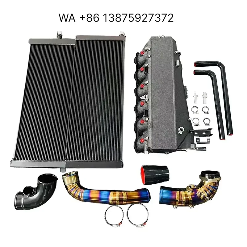 Custom Jagrow CNC Engine Transmission Oil Cooler Radiator and Charge Cooler Pipe Kit for 540