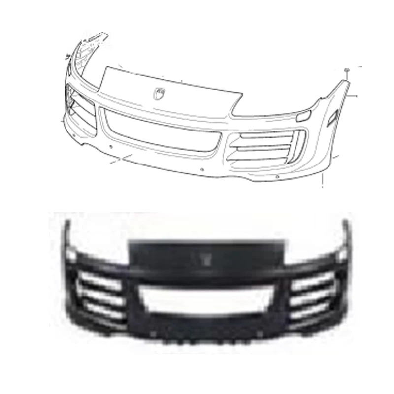 

Front Bumper Cover Grille for Porsches 955 Cayenne 2007-2010 95550531113