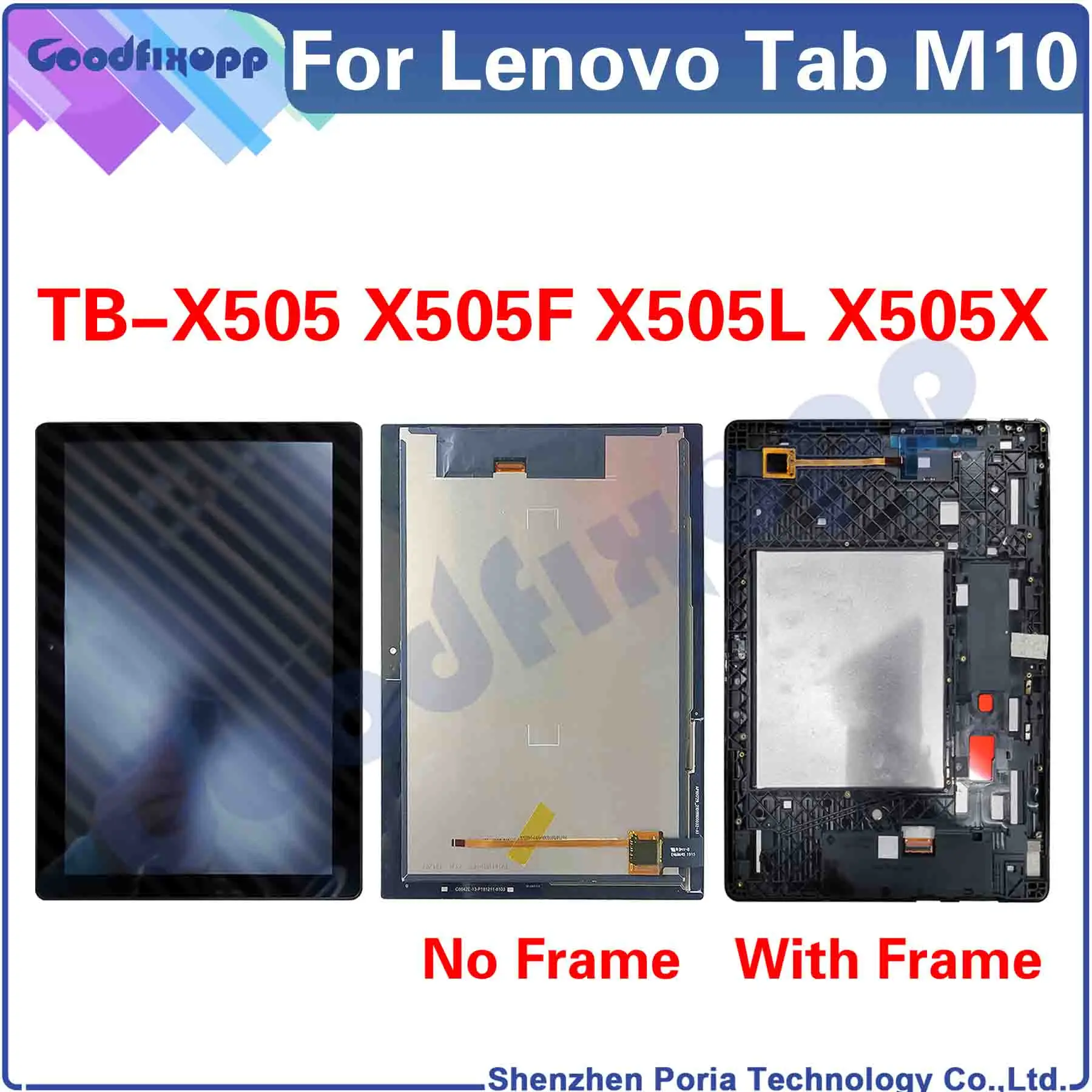 For Lenovo Tab M10 TB-X505 X505 TB-X505F TB-X505L TB-X505X LCD Display Touch Screen Digitizer Assembly Repair Replacement