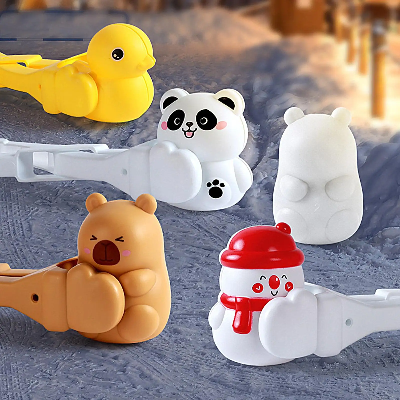 Im Freien Schneeball Clip Schnee Greifen Klemmen Werkzeug Große Capybara Cartoon Schneebälle Grabber Werfen Schnee Ball Sport Spielzeug Kinder Geschenk