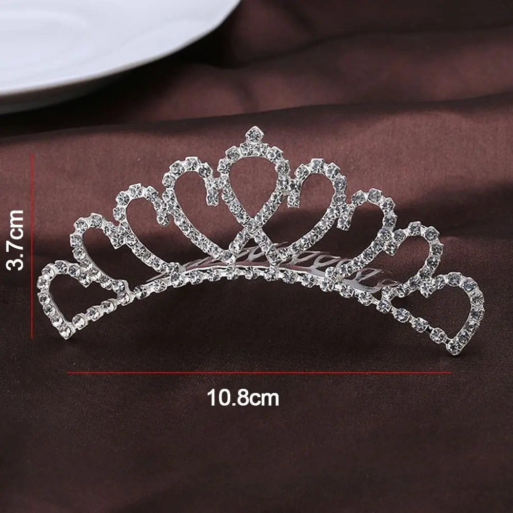 

New Alloy Princess Crystal Tiaras Rhinestone Hair Ornaments Crowns Hair Comb Gifts Crown Hair Band Wedding
