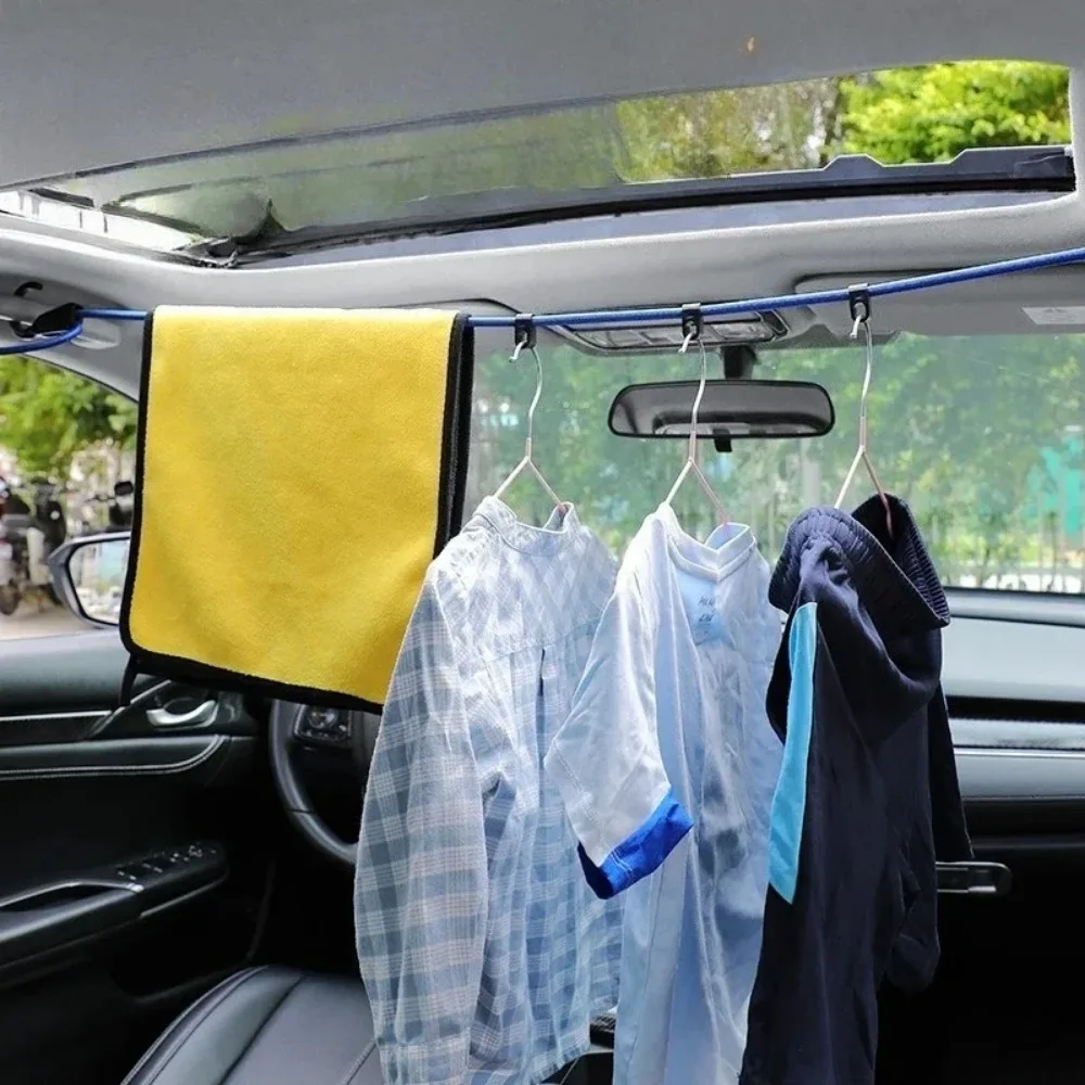 Motorcycle Traveling Elastic Strap Adjustable  Luggage Lashing Buckle Rope Tension Belt Car Clothesline Hook Cargo 1.5M/3M