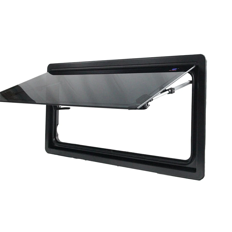 ASA Double Glazed Acrylic RV Window Sliding Push Out With Fly Net Sun Blind For Motorhome Caravan Camper Van 1200*300mm