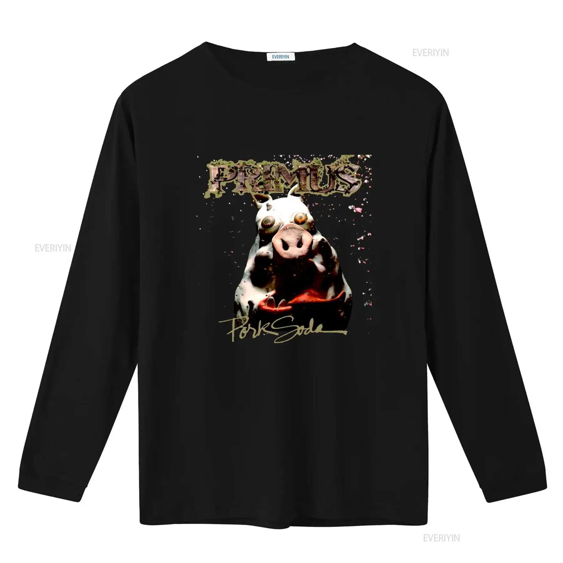 1993 Primus Pork Soda T shirt Retro Band Merch for Music Lovers vintage Washed Soft Breathable fashion Stylish Casual homme