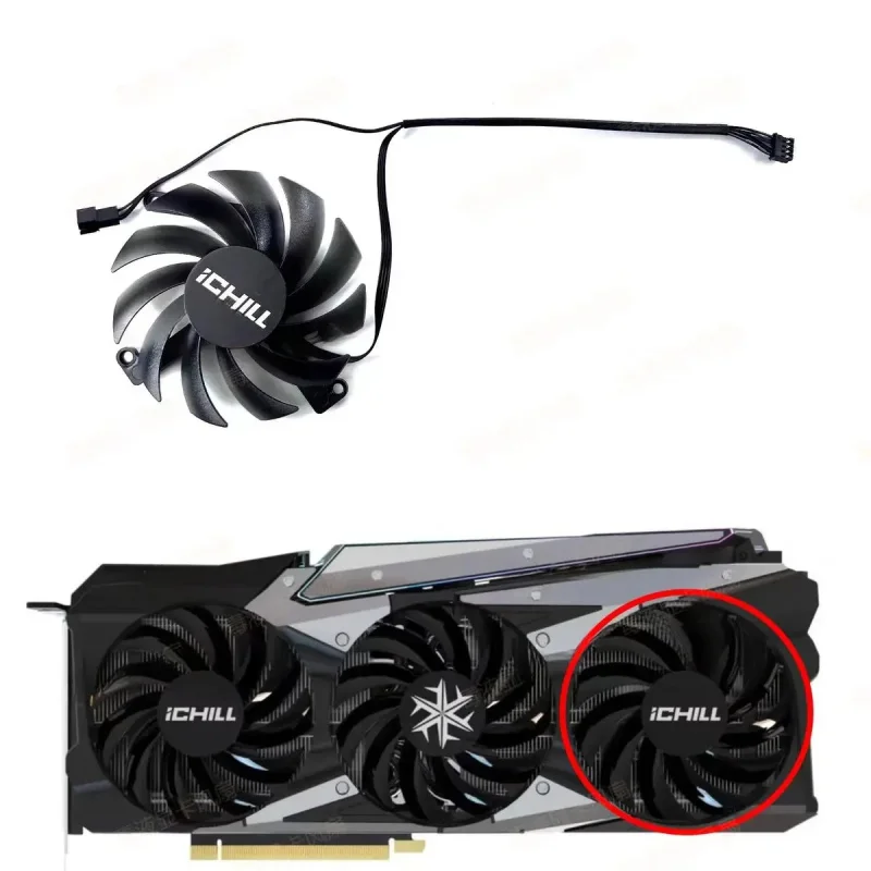 CHEN New FOR Innosilicon RTX 3080, 3080ti, 3090 iCHILL X3 Ice Dragon Graphics Card Universal Fan~~ view 5
