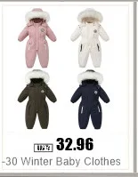 Winter Warm Down Jackets Boys Thicken Jumpsuit Parka Overalls Baby Toddler Girl Clothes Kids Snowsuit Children Clothing Set 2pcs