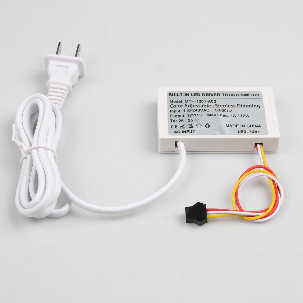 AC110V-240V mirror touch sensor switch 1-5mm mirror 12V LED light touch switch high sensitivity touch sensor