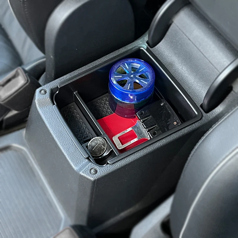 For Volkswagen Tiguan VW mk2 2016 2017 2018 2019 2020- 2022 2023 Accessories Armrest Box Center Storage Box Organize and store view 5