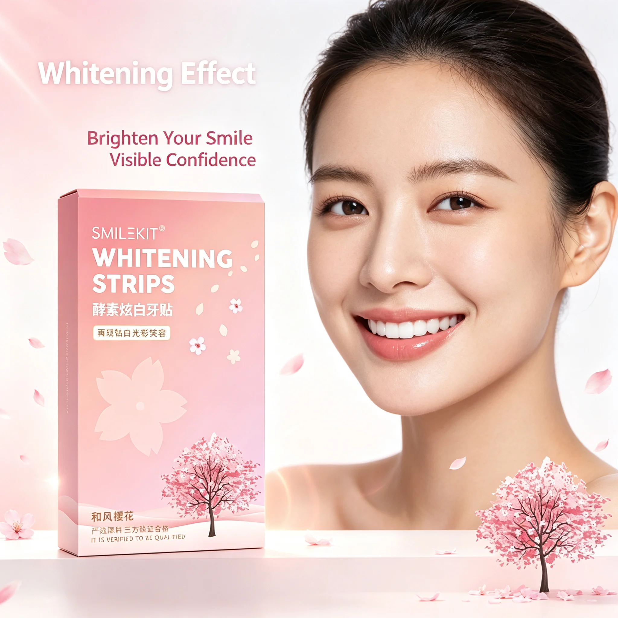 Teeth Whitening Enzymes - 9D酵素配合の歯のホワイトニングシール 7/14ペア入り。ジェル状のホワイトニングストリップで、着色を除去し、口腔衛生を保ち、歯を白くするための歯科用ホワイトニングツール。