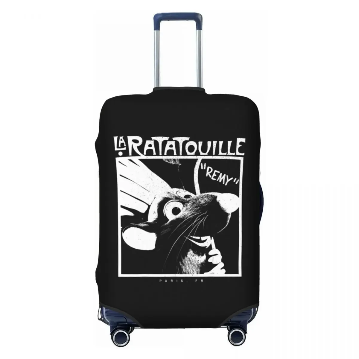 Custom Ratatouille Chef Remy Travel Luggage Cover Dust Proof Suitcase Cover Protector Fit 18-32 Inch