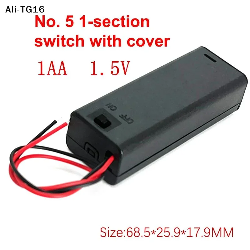 【A16】Caja para pilas AA, estuche para pilas AA con 1/2/3/4 ranuras, soporte para pilas AA 14500, caja de almacenamiento DIY con conexiones en serie