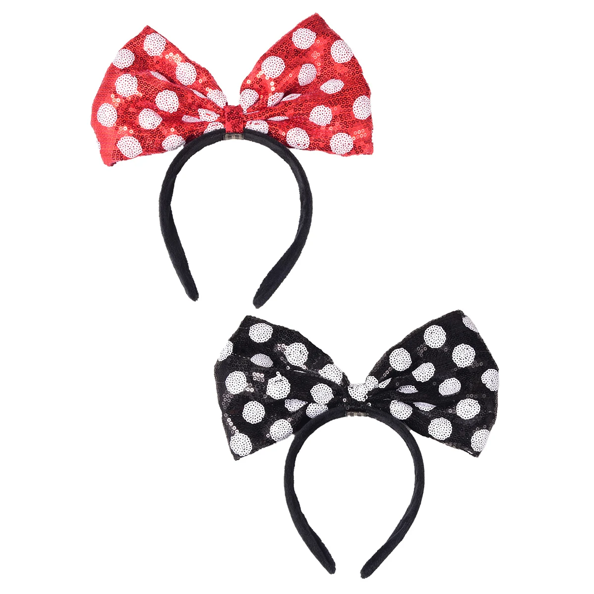 

Disney sequin Polka Dot Big bow Headband Travel Holiday Party back-to-school Season Gifts Clothing Accessories Hair accessories