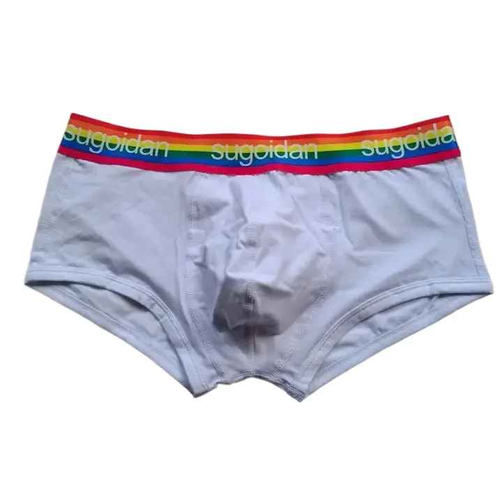 

Мужские хлопковые трусы-боксеры с U-образным выпуклым мешочком, сексуальные, с низкой посадкой, удобные, дышащие, влагоотводящие, спортивные шорты