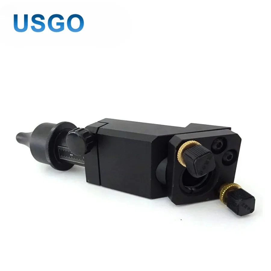 USGO CO2 Laser Head Set for Dia 20mm FL 101.6mm Focus Lens 25mm Mirror with Air Assist CNC Laser Engraver Cutter Machine