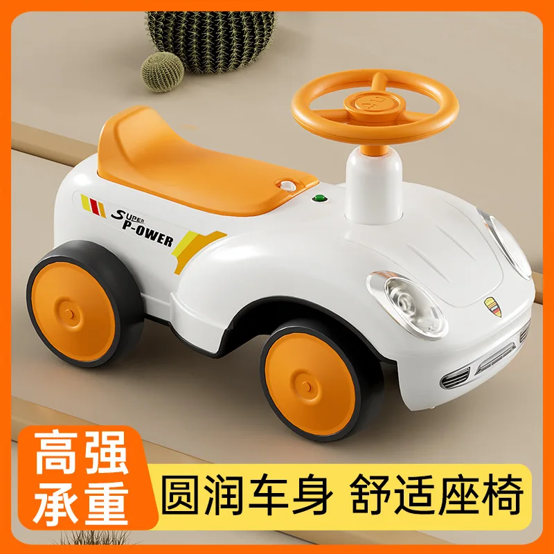 Children\'s Slide Car New Car Baby Scooter Toy Car Music Light Smooth Driving Anti Rollover Balance Car