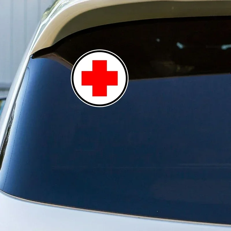 Colors Personality PVC Decal For Red Cross Waterproof Car Sticker On Motorcycle Laptop Decorative10cm*10cm view 3